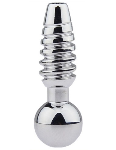 Plug pénis percé Screw M 2.5cm - Diamètre 9mm