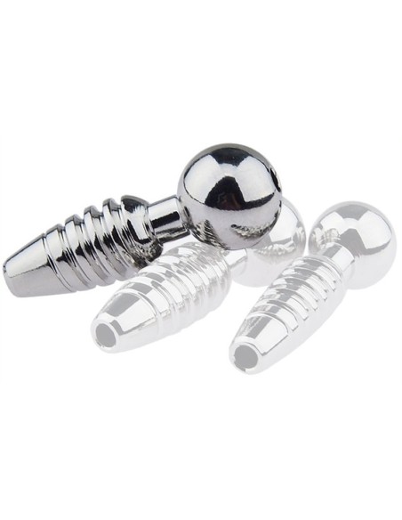 Plug pénis percé Screw L 2.5cm - Diamètre 10mm