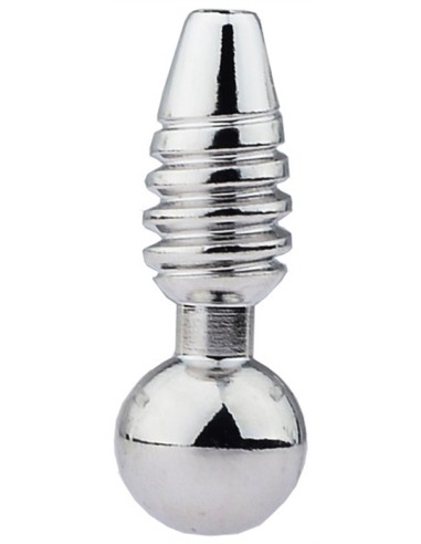 Plug pénis percé Screw L 2.5cm - Diamètre 10mm