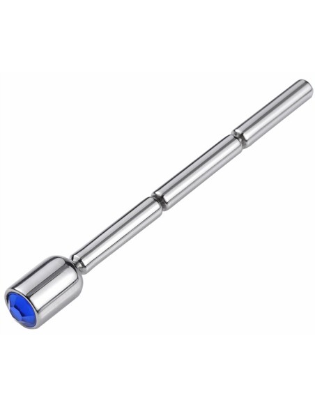 Bijou d'urètre Thin Diamond 6cm - Diamètre 4mm Bleu