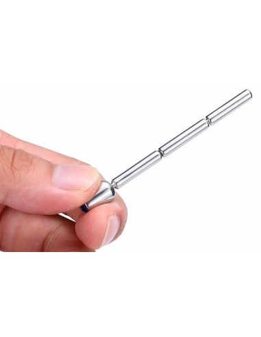 Bijou d'urètre Thin Diamond 6cm - Diamètre 4mm Bleu