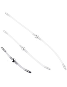 Double Tige d'urètre flexible Flexi Duo 15cm - Diamètre 8mm