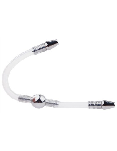 Double Tige d'urètre flexible Flexi Duo 15cm - Diamètre 8mm
