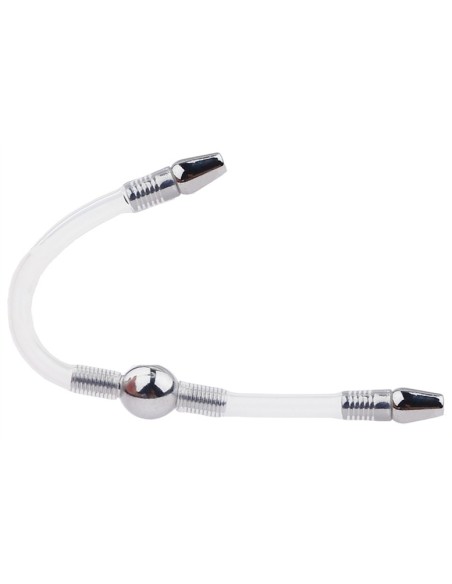 Double Tige d'urètre flexible Flexi Duo 15cm - Diamètre 8mm