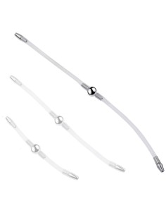 Double Tige d'urètre flexible Flexi Duo 34cm - Diamètre 8mm