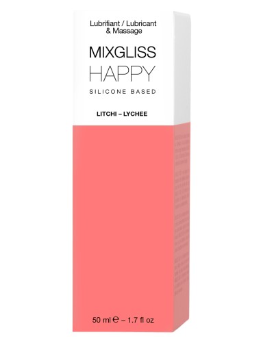 Lubrifiant silicone MixGliss Happy - Litchi 50ml