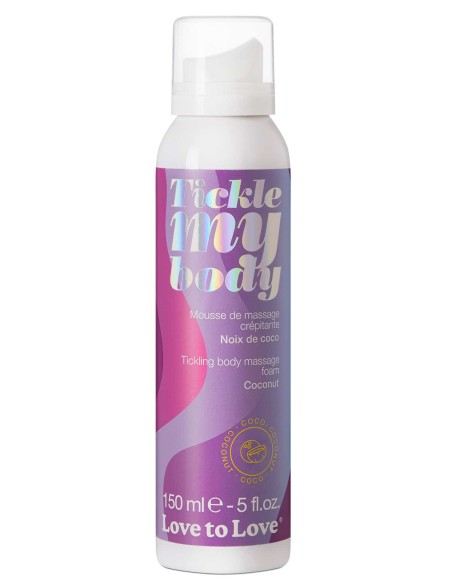 Mousse de massage crépitante Tickel My Body Noix de Coco 150ml Mousse de massage crépitante Tickel My Body Noix de Coco 150ml
