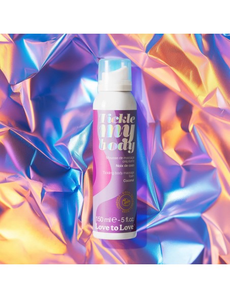 Mousse de massage crépitante Tickel My Body Noix de Coco 150ml Mousse de massage crépitante Tickel My Body Noix de Coco 150ml