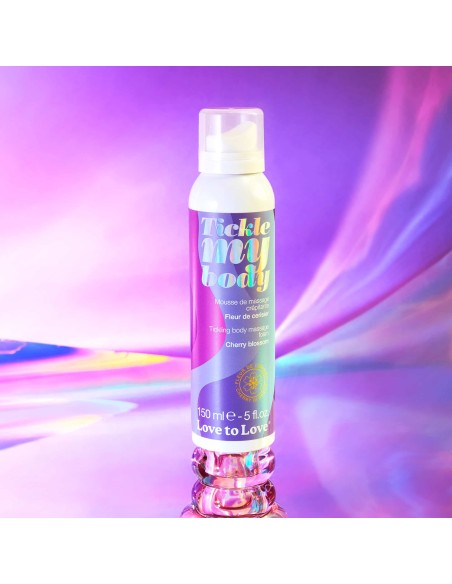 Mousse de massage crépitante Tickle My Body Fleur de Cerisier 150ml