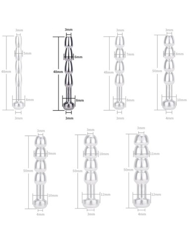 Plug Urètre percé Cock Top M 4.5cm - Diamètre 6mm