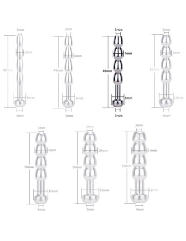 Plug Urètre percé Cock Top L 4.5cm - Diamètre 7mm