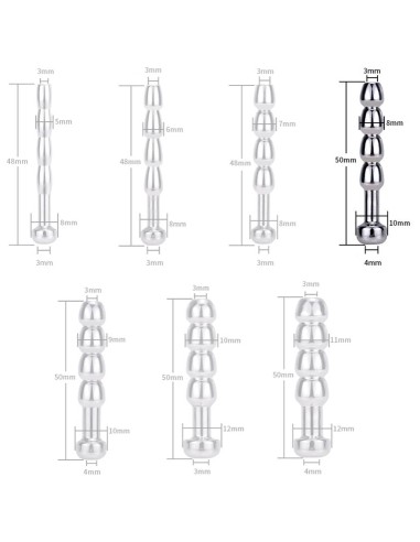 Plug Urètre percé Cock Top XL 4.5cm - Diamètre 8mm