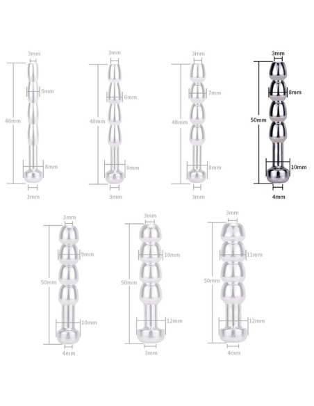 Plug Urètre percé Cock Top XL 4.5cm - Diamètre 8mm