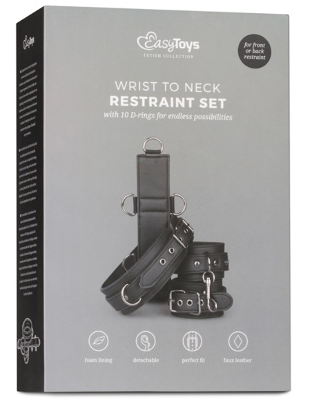 Collier et menottes Restraint Set Simili Collier et menottes Restraint Set Simili