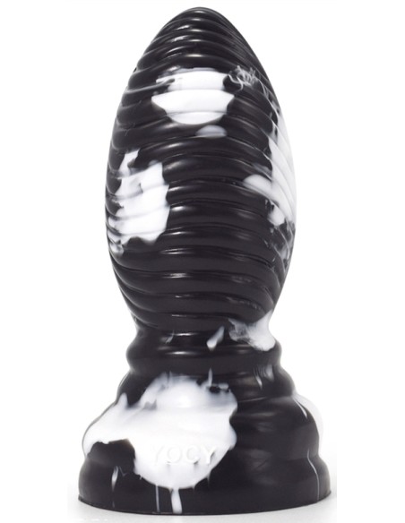 Plug Linox 14 x 6.5cm Noir-Blanc Plug Linox 14 x 6.5cm Noir-Blanc