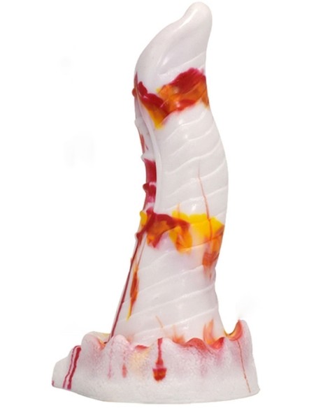 Gode Lizard 20 x 5cm Blanc-Orange