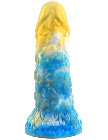 Gode Toadyk 17 x 6cm Doré-Bleu Gode Toadyk 17 x 6cm Doré-Bleu