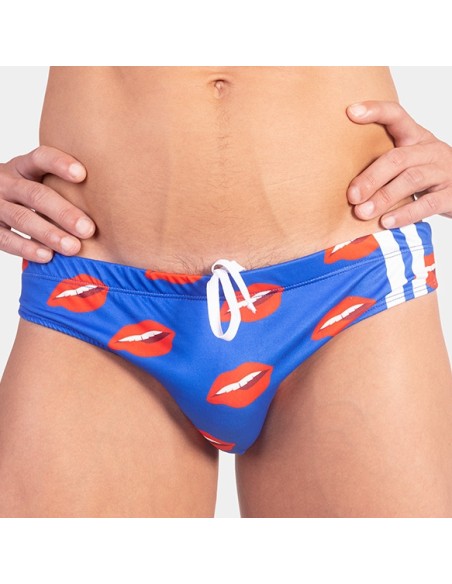 Slip de bain KISS Bleu