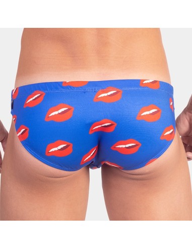 Slip de bain KISS Bleu