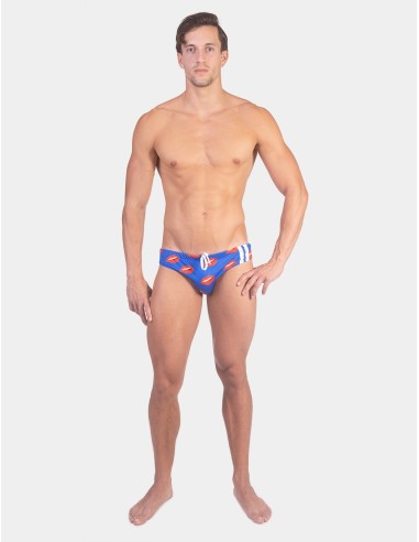 Slip de bain KISS Bleu