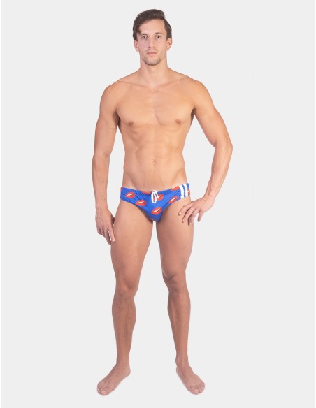 Slip de bain KISS Bleu