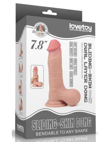 Gode réaliste Sliding Skin 15 x 4.8cm