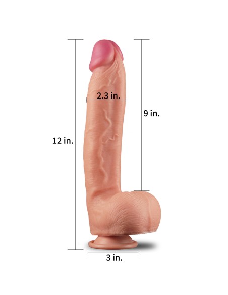 Gode réaliste King Size Strong Nature Cock 22 x 5.7cm
