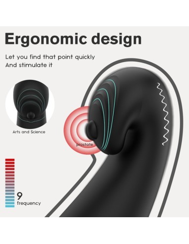 Plug vibrant et Sac à bourses Rapteus 11 x 3cm - Anneau 30mm