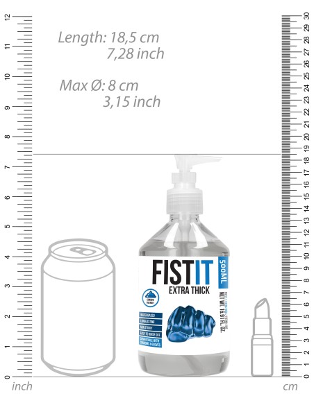 Lubrifiant Eau Fist It Extra Thick - Bouteille Pompe 500ml