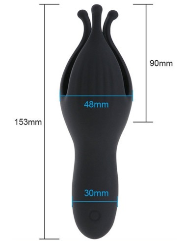 Stick de masturbation Flow Dick 10 Vibrations