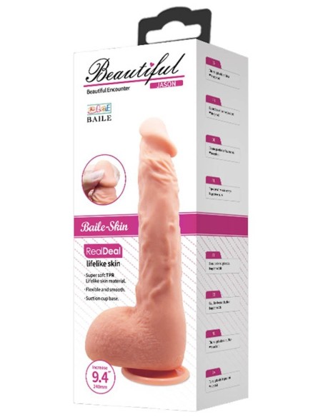 Gode réaliste Jason Beautiful 18 x 4.2cm Gode réaliste Jason Beautiful 18 x 4.2cm