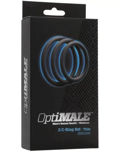 Lot de 3 Anneaux Silicone Fins Gris