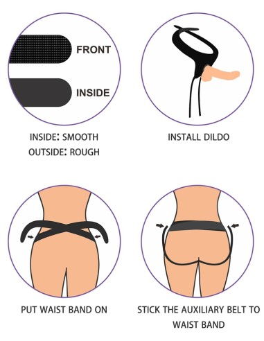 Gode ceinture Easy Strapon 12.5 x 4cm