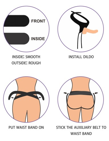 Gode ceinture Easy Strapon 17.5 x 5cm