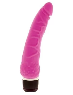 Gode vibrant Slim Silicone 15 x 4 cm rose