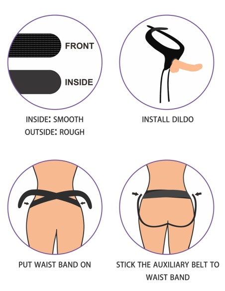 Gode ceinture Easy Strapon 15 x 4 cm Gode ceinture Easy Strapon 15 x 4 cm