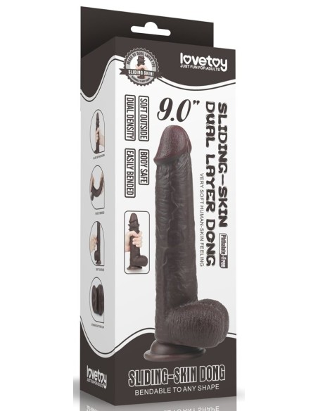Gode Sliding Skin 17 x 4.2cm Marron Gode Sliding Skin 17 x 4.2cm Marron
