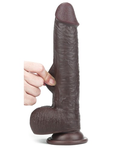 Gode Sliding Skin 17 x 4.2cm Marron