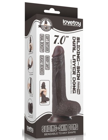 Gode Sliding Skin 13 x 3.5cm Marron