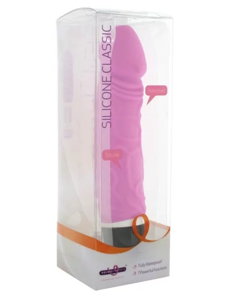 Gode vibrant Classic Silicone 15 x 4 cm Rose