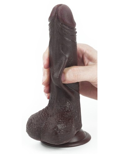 Gode Sliding Skin 13 x 3.5cm Marron