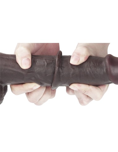 Gode Sliding Skin 18 x 4.5cm Marron