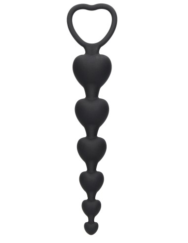 Chapelet silicone Anal Heart 15 x 3.2cm