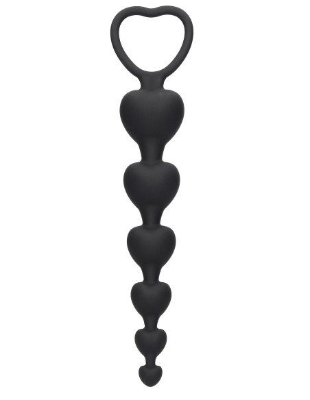 Chapelet silicone Anal Heart 15 x 3.2cm Chapelet silicone Anal Heart 15 x 3.2cm