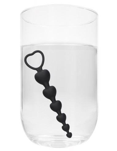 Chapelet silicone Anal Heart 15 x 3.2cm