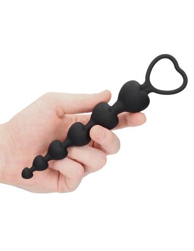 Chapelet silicone Anal Heart 15 x 3.2cm