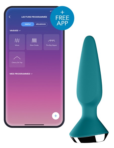 Plug Vibrant Ilicious 1 Satisfyer 10 x 3cm Turquoise