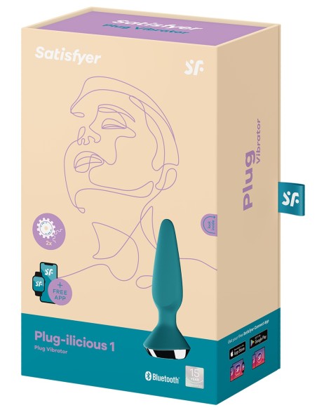 Plug Vibrant Ilicious 1 Satisfyer 10 x 3cm Turquoise