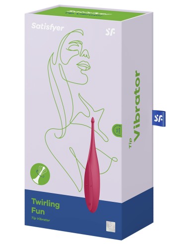 Stimulateur Twirling Fun Satisfyer 17cm Rouge
