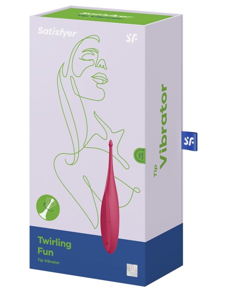 Stimulateur Twirling Fun Satisfyer 17cm Rouge